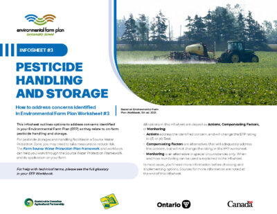 Cover for: Infosheet #03 Pesticide Handling and Storage