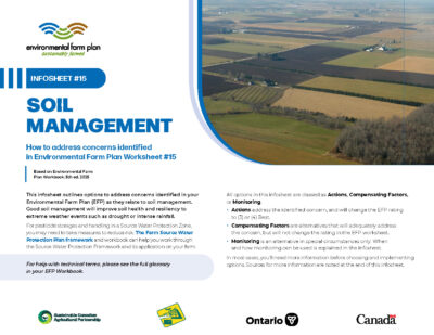 Cover for: Infosheet #15 Soil Management