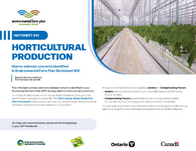 Cover for: Infosheet #18 Horticultural Production