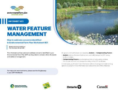 Cover for: Infosheet #21 Water Feature Management