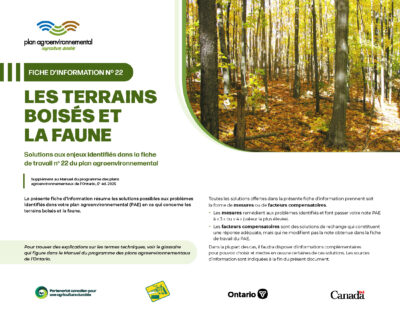 Cover for: Fiche d&rsquo;information 22 Terres humides et étangs sauvages