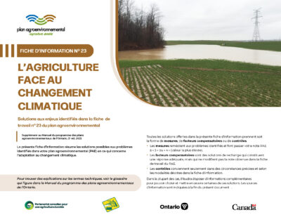 Cover for: Infosheet #23 Climate Change Adaptation